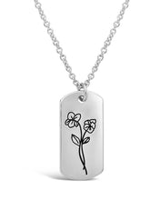 Load image into Gallery viewer, Birth Flower Pendant
