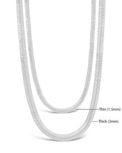 Load image into Gallery viewer, Sterling Silver Herringbone Chain
