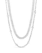 Load image into Gallery viewer, Layered Beaded Chain Necklace
