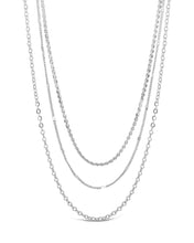 Load image into Gallery viewer, Dainty Three Layer Chain Necklace
