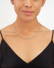 Load image into Gallery viewer, Sterling Silver Rope Twist Chain Necklace
