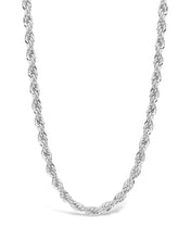 Load image into Gallery viewer, Sterling Silver Rope Twist Chain Necklace
