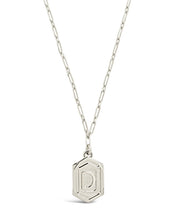 Load image into Gallery viewer, Hexagon Tag Initial Pendant Necklace
