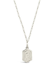 Load image into Gallery viewer, Hexagon Tag Initial Pendant Necklace
