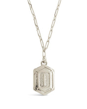 Load image into Gallery viewer, Hexagon Tag Initial Pendant Necklace
