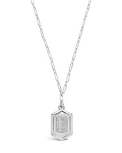 Load image into Gallery viewer, Hexagon Tag Initial Pendant Necklace
