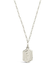 Load image into Gallery viewer, Hexagon Tag Initial Pendant Necklace
