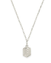 Load image into Gallery viewer, Hexagon Tag Initial Pendant Necklace
