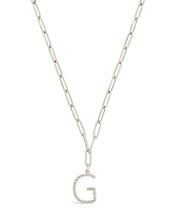 Load image into Gallery viewer, Braided Initial Pendant Necklace
