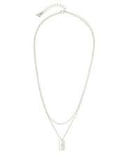 Load image into Gallery viewer, Initial Tag Layered Chain Necklace
