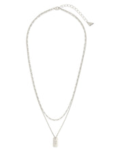 Load image into Gallery viewer, Initial Tag Layered Chain Necklace
