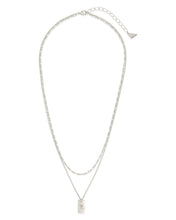 Load image into Gallery viewer, Initial Tag Layered Chain Necklace
