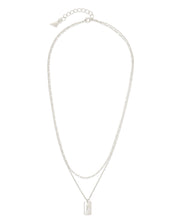 Load image into Gallery viewer, Initial Tag Layered Chain Necklace
