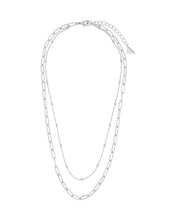Load image into Gallery viewer, Leah Beaded &amp; Paperclip Layered Chain Necklace
