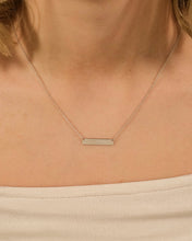 Load image into Gallery viewer, Sterling Silver Mini Bar Pendant
