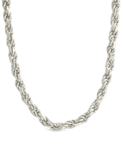 Load image into Gallery viewer, Sterling Silver Belen Dainty Rope Chain Necklace
