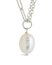 Load image into Gallery viewer, River Pearl Drop Chain Necklace
