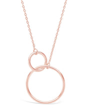 Load image into Gallery viewer, Sterling Silver Interlocking Open Circle Pendant
