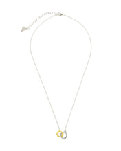 Load image into Gallery viewer, Sterling Silver Interlocking Heart Charm Necklace
