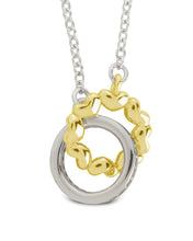 Load image into Gallery viewer, Sterling Silver Interlocking Heart Charm Necklace
