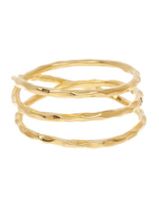 Load image into Gallery viewer, Sterling Silver Textured Multi Band Ring
