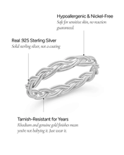 Load image into Gallery viewer, Sterling Silver Braided Twist Band
