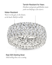 Load image into Gallery viewer, Sterling Silver Yvonne CZ Stacking Ring
