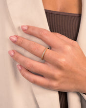 Load image into Gallery viewer, Sterling Silver 2mm Thin CZ Band Ring
