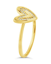 Load image into Gallery viewer, Sterling Silver Mabel CZ Heart Ring
