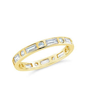 Load image into Gallery viewer, Sterling Silver Ethel CZ Band Ring
