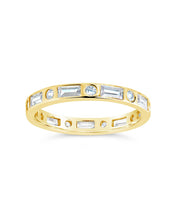 Load image into Gallery viewer, Sterling Silver Ethel CZ Band Ring
