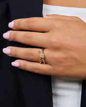 Load image into Gallery viewer, Sterling Silver Irene CZ Twisted Ring
