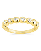 Load image into Gallery viewer, Sterling Silver Trisha CZ Bezel Ring

