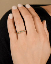 Load image into Gallery viewer, Sterling Silver Trisha CZ Bezel Ring
