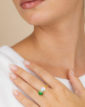 Load image into Gallery viewer, Sterling Silver Pear Toi et Moi Ring
