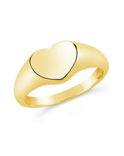 Load image into Gallery viewer, Sterling Silver Cora Heart Signet Ring
