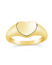 Load image into Gallery viewer, Sterling Silver Cora Heart Signet Ring
