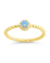 Load image into Gallery viewer, Sterling Silver Layla Opal Textured Ring
