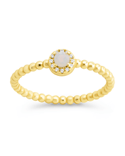 Load image into Gallery viewer, Sterling Silver Layla Opal Textured Ring
