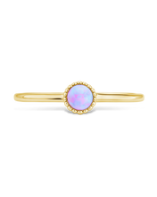 Load image into Gallery viewer, Sterling Silver Blue Opal Solitaire Ring
