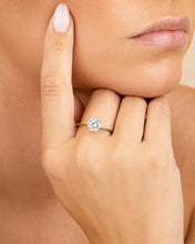 Load image into Gallery viewer, Sterling Silver Solitaire Cubic Zirconia Promise Ring
