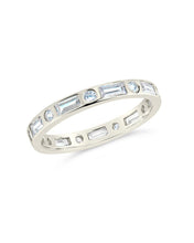 Load image into Gallery viewer, Sterling Silver Ethel CZ Band Ring
