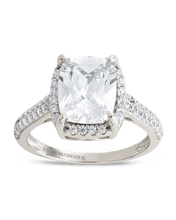Load image into Gallery viewer, Sterling Silver Jessa CZ Radiant Ring
