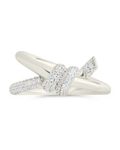 Load image into Gallery viewer, Sterling Silver Irene CZ Twisted Ring

