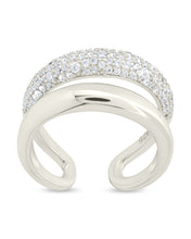 Load image into Gallery viewer, Sterling Silver Maisey CZ Studded Open Ring
