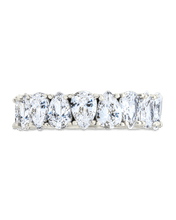 Load image into Gallery viewer, Sterling Silver Janis CZ Eternity Band Ring
