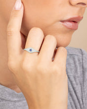 Load image into Gallery viewer, Sterling Silver Mozzie Evil Eye Ring
