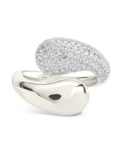 Load image into Gallery viewer, Sterling Silver Cecilia CZ Open Ring
