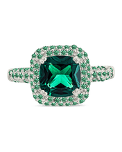 Load image into Gallery viewer, Sterling Silver Emerald CZ Legacy Ring
