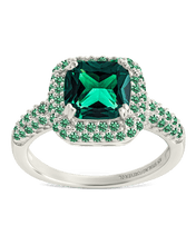 Load image into Gallery viewer, Sterling Silver Emerald CZ Legacy Ring
